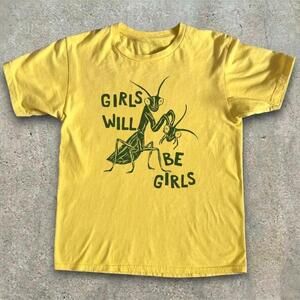 Yellow Girls Will Be Girls Graphic Tee
